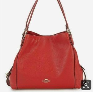 Red Coach Edie shoulder bag 31